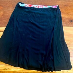 Black reversible skirt